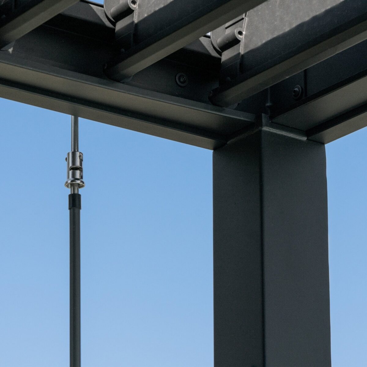 20x10 Sarasota Steel Louvered Pergola