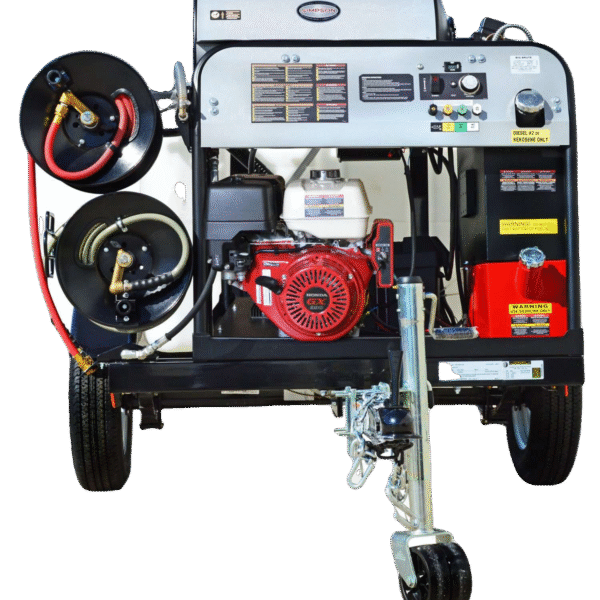 Simpson 95005 4000 PSI 4 GPM Honda GX390 Electric Start Hot Pressure Washer Trailer New