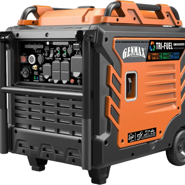 GENMAX GM10500iETC Tri-Fuel Inverter Generator 8500W/10500W 50 Amp Remote Start (Open Box)