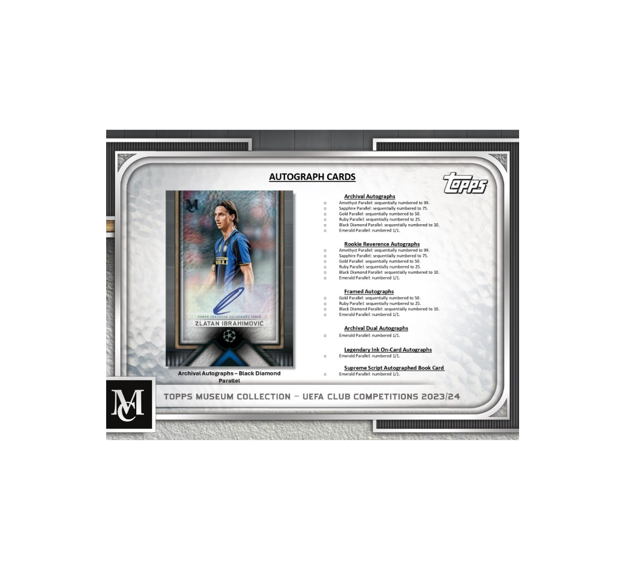 2023-24ToppsUEFAClubCompetitionsMuseumCollectionSoccerHobbyBox3
