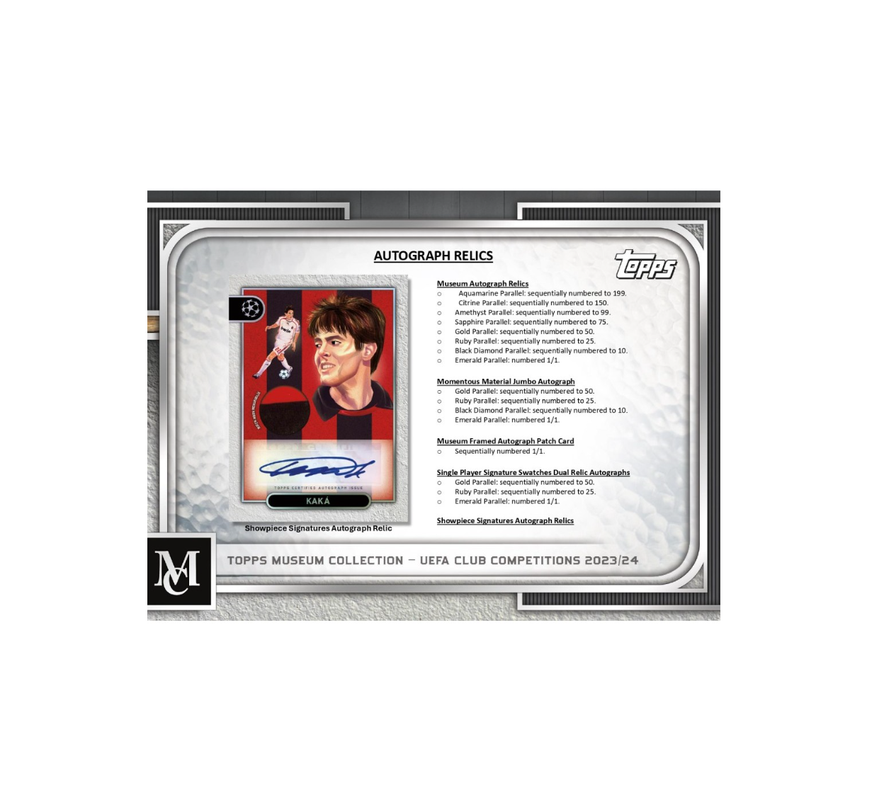 2023-24ToppsUEFAClubCompetitionsMuseumCollectionSoccerHobbyBox4