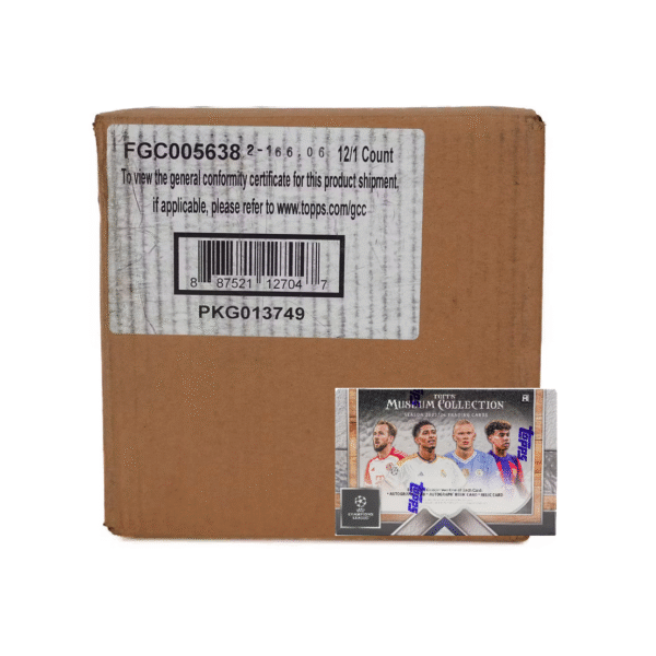 2023-24 Topps UEFA Club Competitions Museum Collection Soccer Hobby 12-Box Case