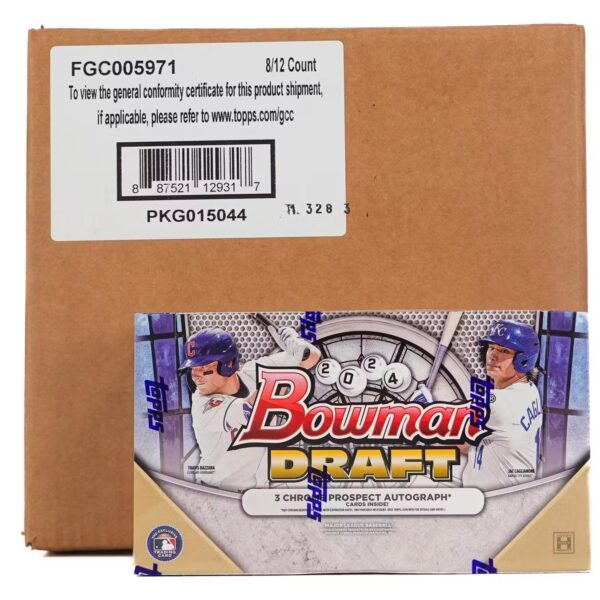2024 Bowman Draft Baseball Hobby Jumbo 8-Box Case