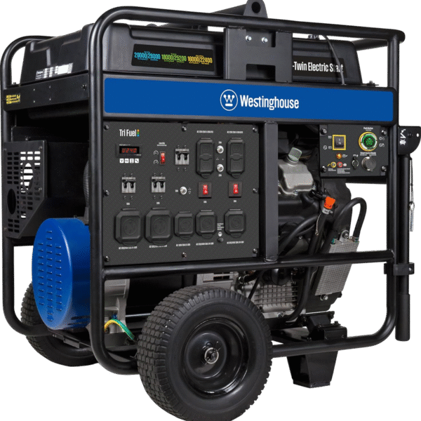 Westinghouse WGen20000TFc 20000W/28000W Generator Tri-Fuel 50A Gasoline Liquid Propane Natural Gas CO Sensor Remote Start New