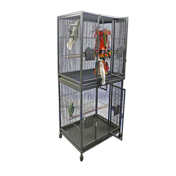 A&E 40"x30" Double Stack Breeder Bird Cage